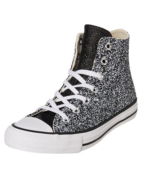 black glitter sneakers for women.